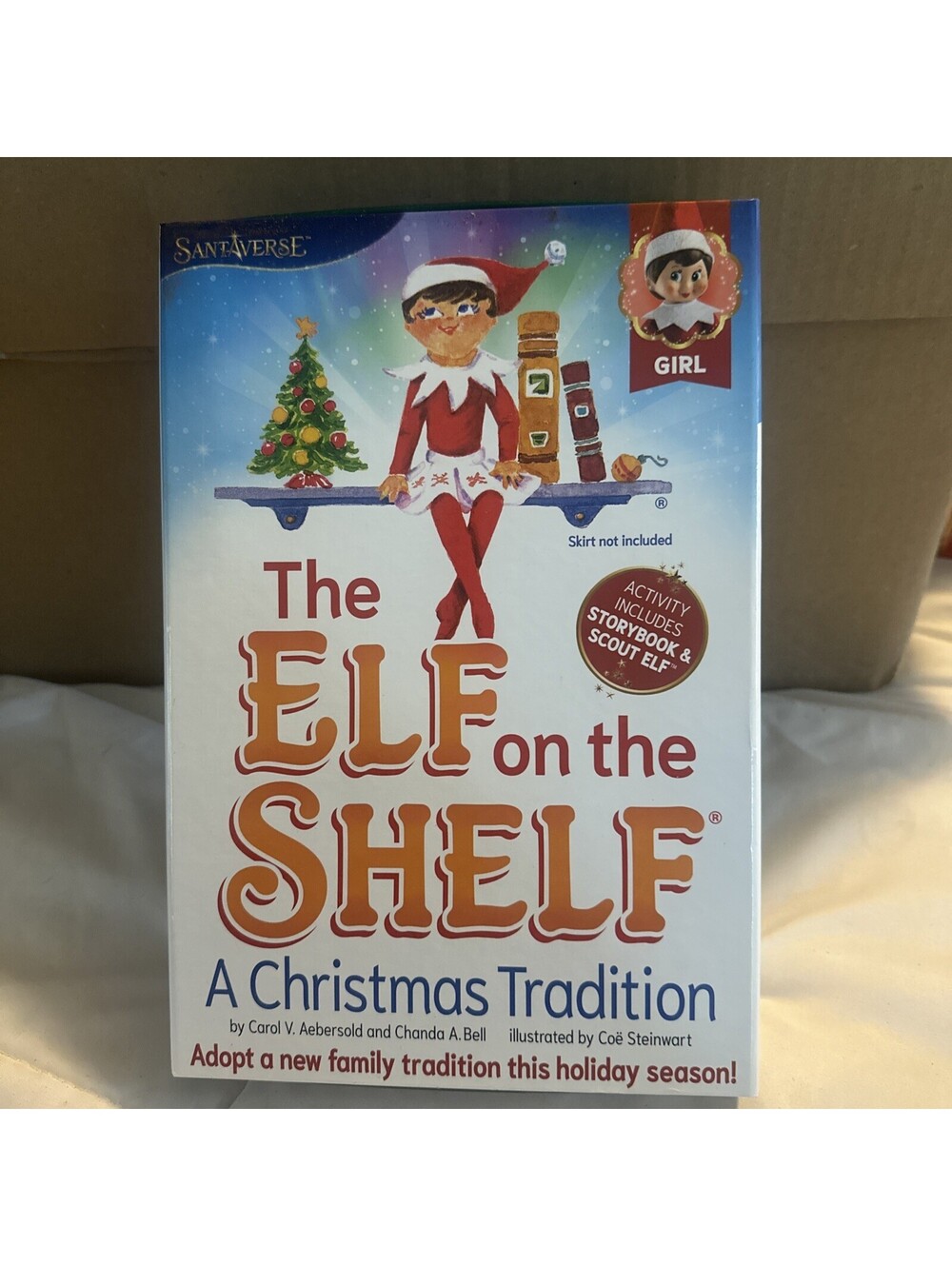 New Elf on the Shelf Girl Doll, Christmas Book